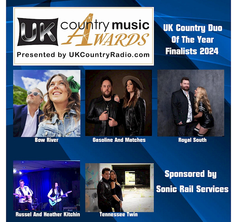 Preview image for blog post - Finalists for the UK Country Music Awards, Duo Of The Year 2024!